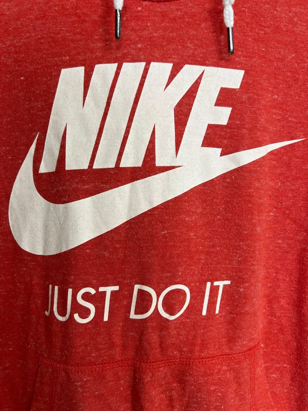 Nike Orange Hooded shirt - Image 2