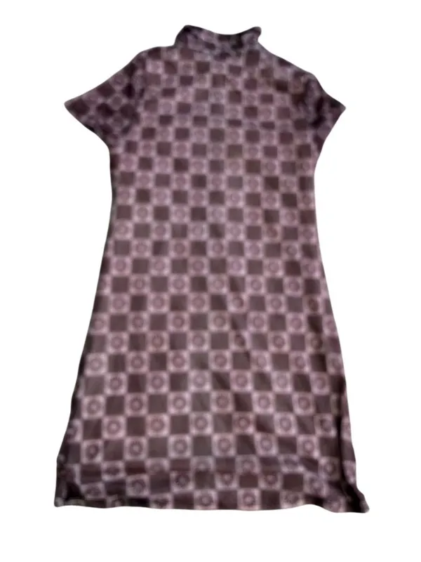 URBAN OUTFITTERS Brown Y2K Button Down Dress Size Large - Image 7