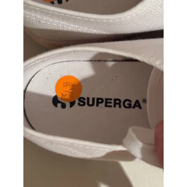 Superga 2790 Candy White Canvas Pastel Rainbow Platform Sneakers Womens 8.5 - Image 3