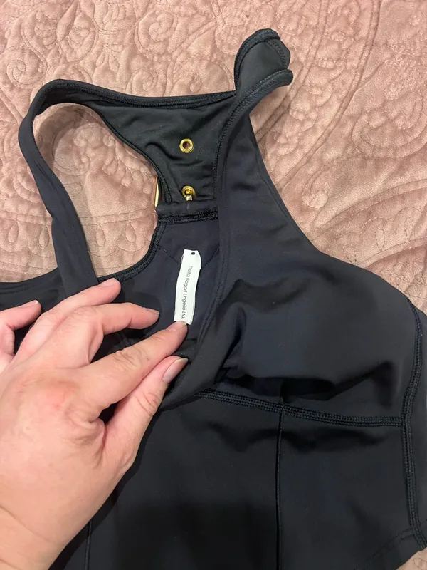 Savage X Fenty Black Racerback Sports Crop - Image 3