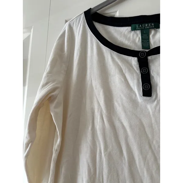 Lauren Ralph Lauren White Button Down Shirt L - Image 4