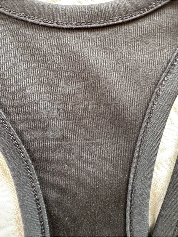 Nike Black Racerback Mesh-Panel Tank Top - Image 3