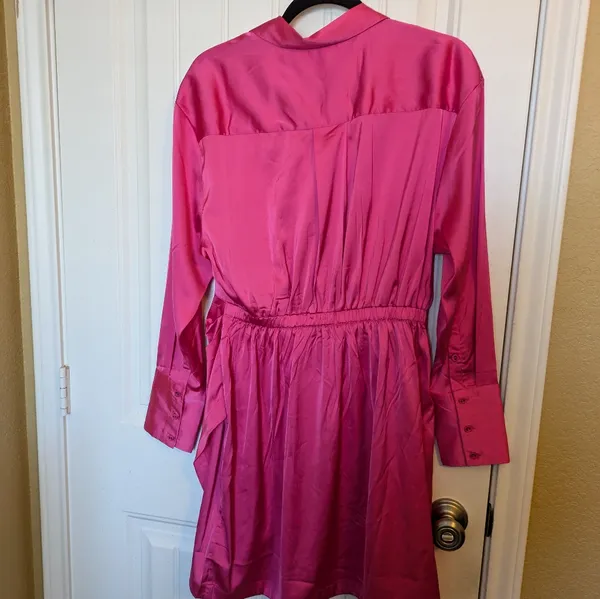 The Drop hot pink shirt dress small Size L - Image 9