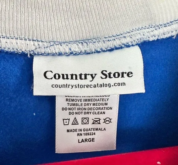 Country Store Women’s Large Blue Let is Snow Cat Lover Sweatshirt - Image 2