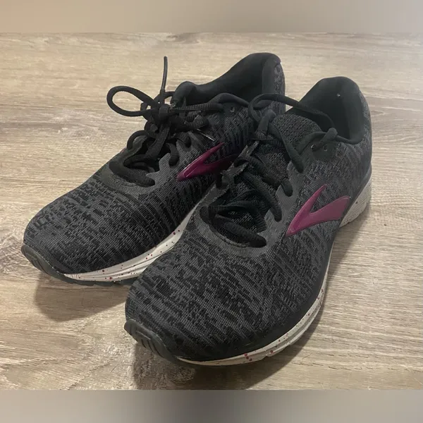 Brooks Signal Running Shoes Women’s 7.5 Gray Purple Athletic Sneakers - Image 4