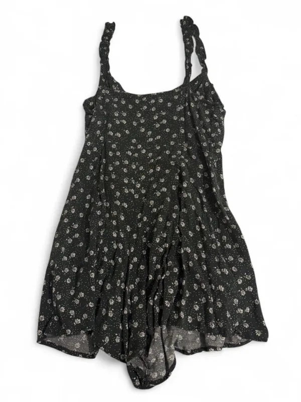 Urban Outfitters Dark Green Romper with white flower detail 🌸 - Image 2