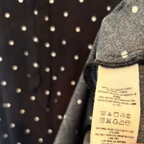 Free People Black And White Polka Dot‎ Dress Size 6 - Image 7