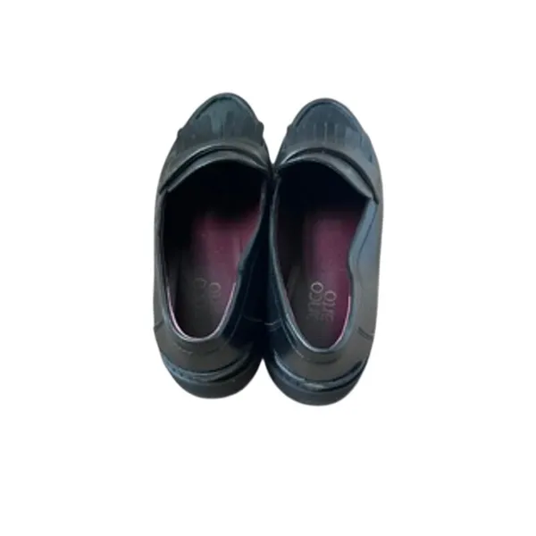 Franco Sarto Black Lug Loafers - Image 6