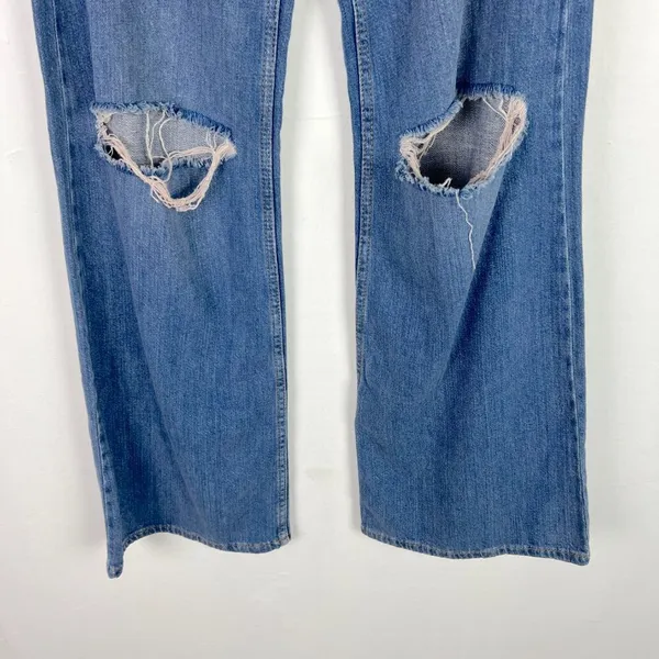 NWT Subdued Wide Leg Jeans Ripped Distressed High Rise Size 2 NEW - Image 3