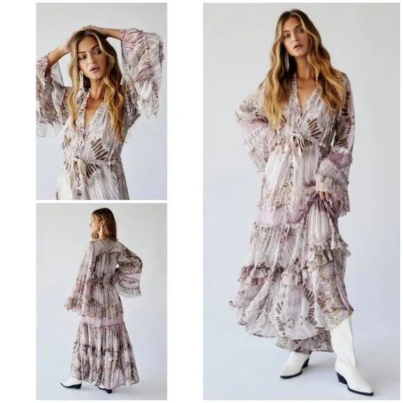 💕FREE PEOPLE💕 Lover to Lover Dress by Bali~ Bohemian Print Small NWOT - Image 2