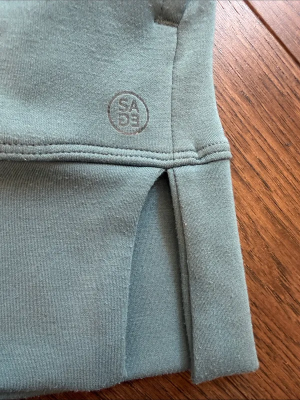 Sage Collective Scuba Cozy Crewneck Sweatshirt Green in Medium - C10-037 - Image 10