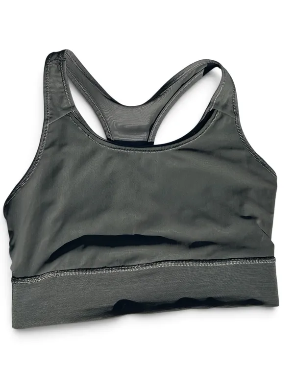 Nike Pro Swoosh Mesh Medium Support Padded Sports Bra Grey Teal Size Large - Image 6