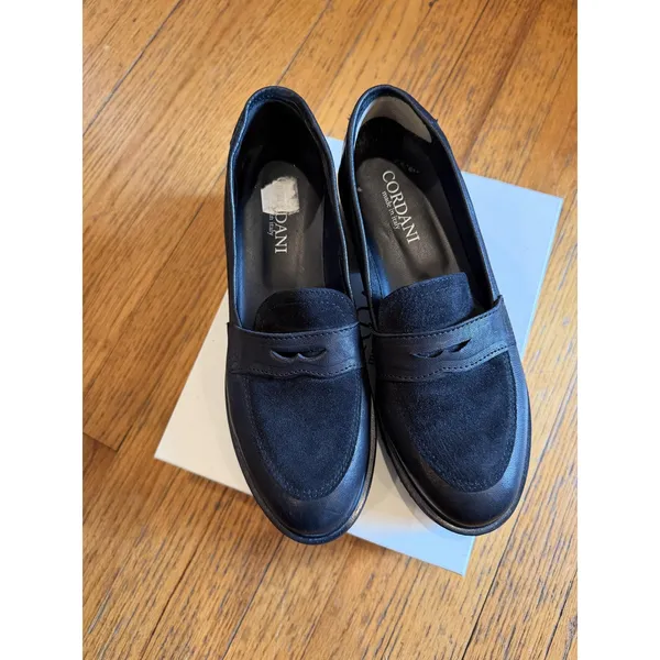 Cordani Shoes Womens Size 9 Black Audrey2 Made In Italy Lug Sole Loafers - Image 2