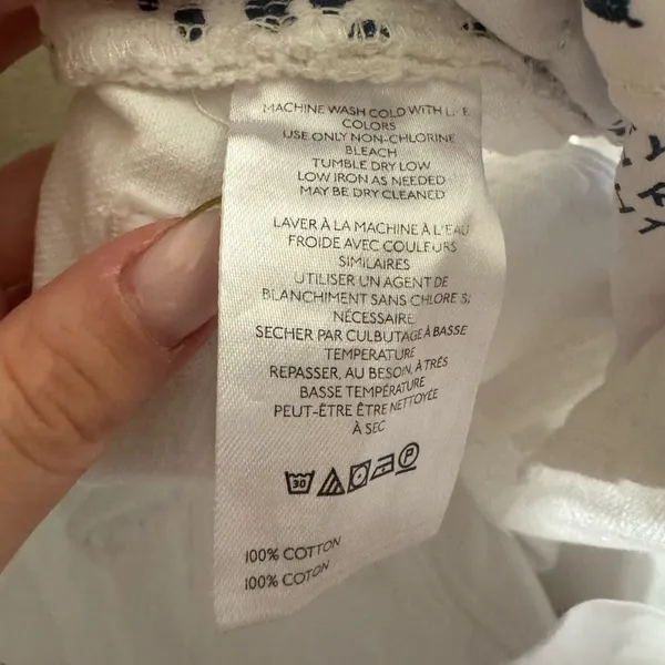 Free People‎ We The Free Tinsley Baggy High Rise Jean Size 26 in Optic White - Image 11