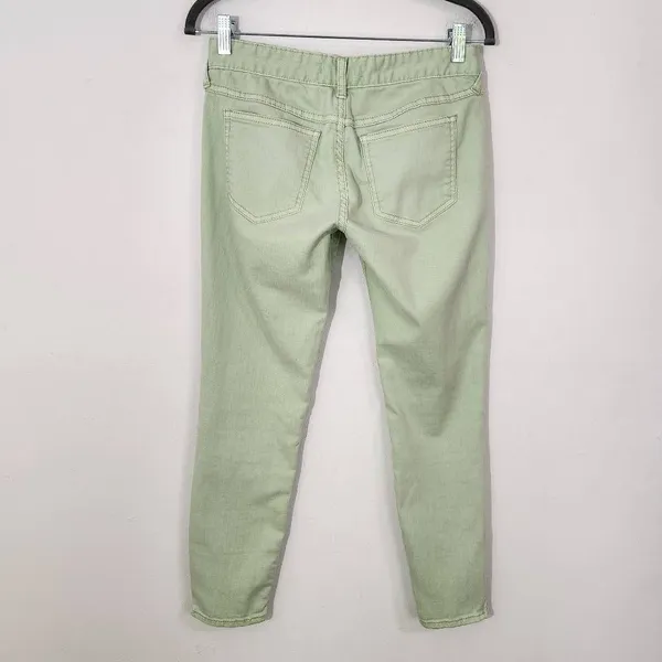 Free People Green Skinny Jeans Size 27 Free People Green Ankle Zip Skinny Denim - Image 4