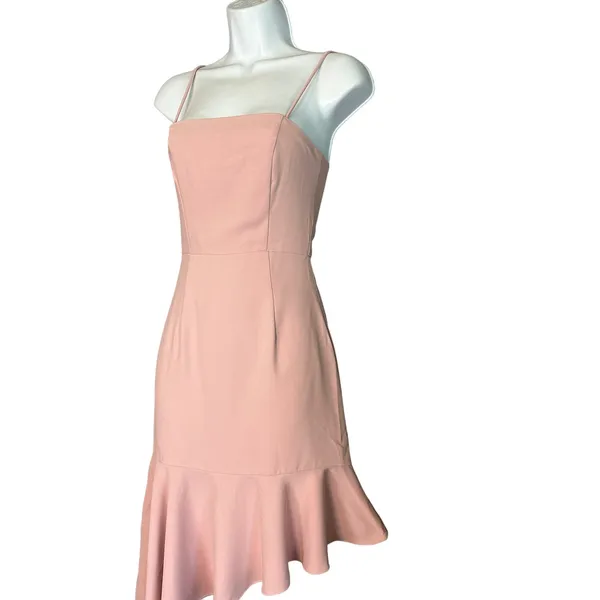 Superdown Pink Slip Dress MEDIUM Pastel Ruffle Romantic Cocktail Revolve $72 NEW - Image 5