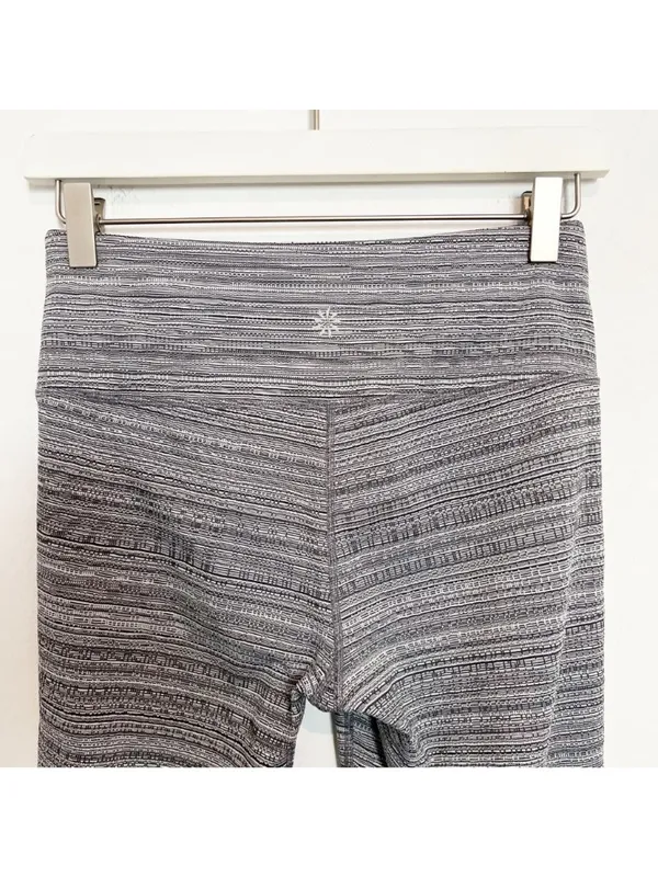 Athleta Chaturanga Leggings Size S Black Jacquard Textured Workout Pant Normcore - Image 10