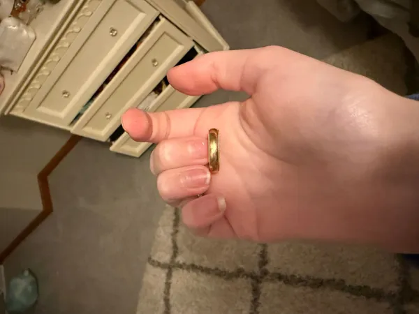 Gold band ring from Craig Husar Designs Size 7 - Image 2