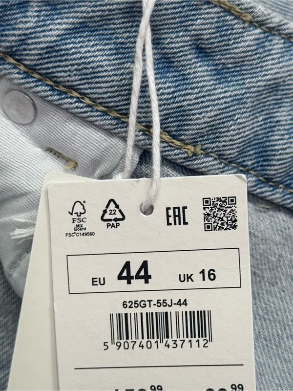 Reserved Wide‑Leg Jeans with Rolled‑Up Hem - Image 4