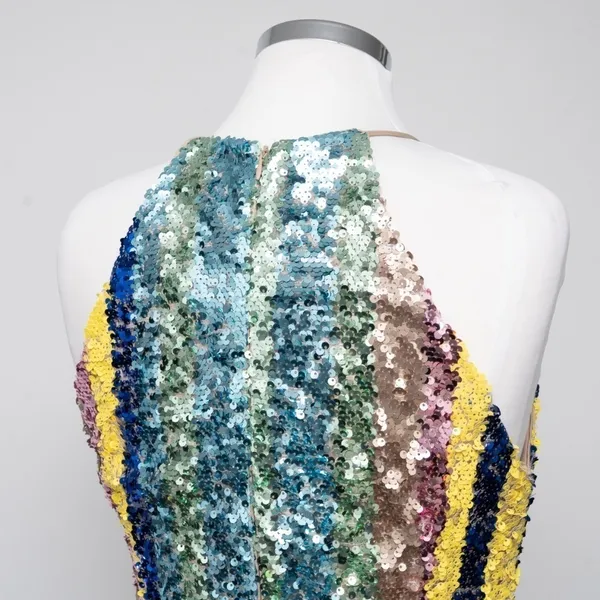 One‎ 33 Social. Sequin multicolor cocktail dress. Pink - Image 9