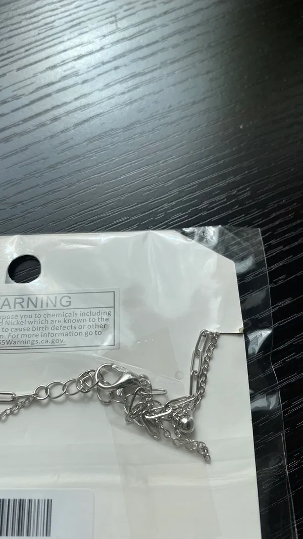 Girly basic classic anklet Silver - Image 2