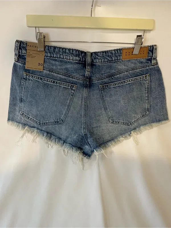 Pacsun Jamie Low Rise Micro Shorts size 30 Button Fly Nwt - Image 2