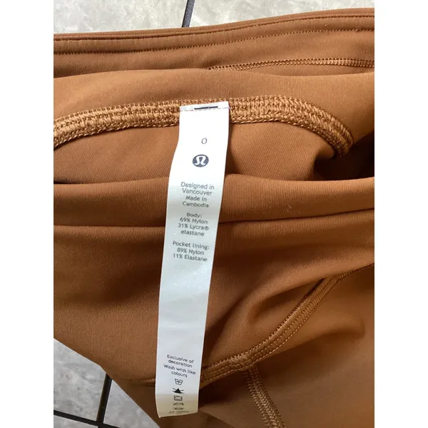 Lululemon Swift Speed High-Rise Tight 25 Brown Copper Running Leggings Size 0 - Image 7