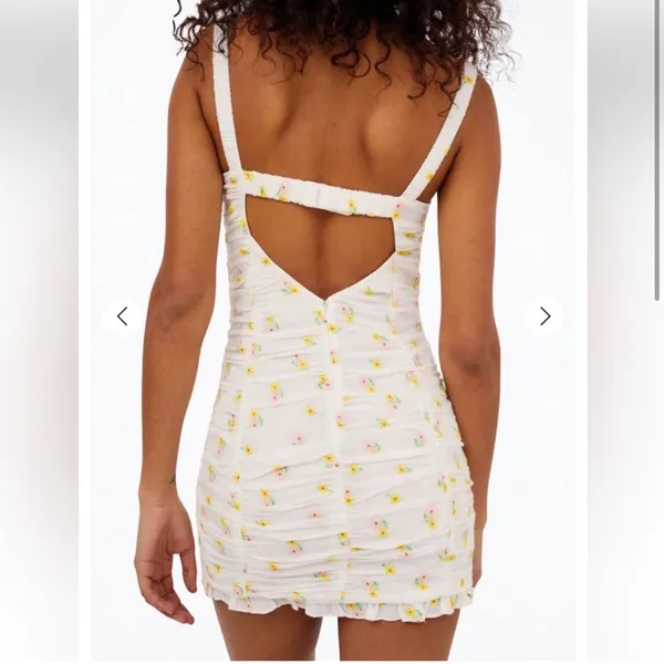 For Love & Lemons Celia Mini Dress Embroidered Floral Mini Dress NWT Girly - Image 4