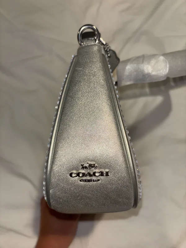 Coach Crystal Teri Shoulder Bag Silver Crossbody (NWT) - Image 2