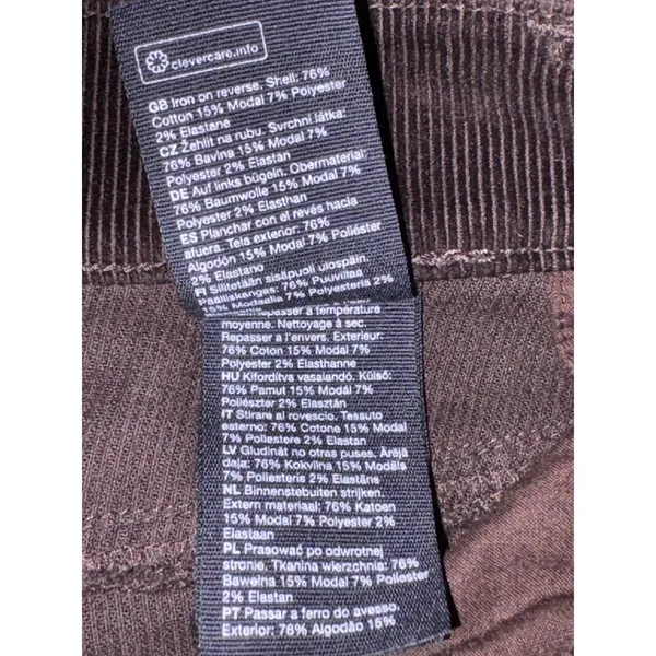& Other Stories Paris Atelier Dark Brown Corduroy Wide Leg Pants US 4 - Image 9