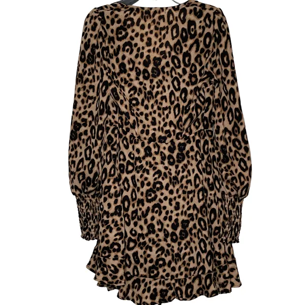 Francesca's Mi Ami Womens Slip Dress Size XXS Brown Leopard Cheetah‎ Print New - Image 7