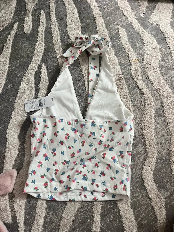 New with tags PacSun floral halter tank top XS - Image 2