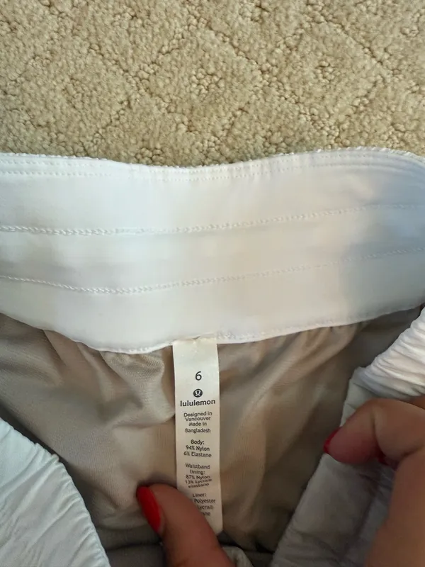 White Lululemon Shorts - Image 2