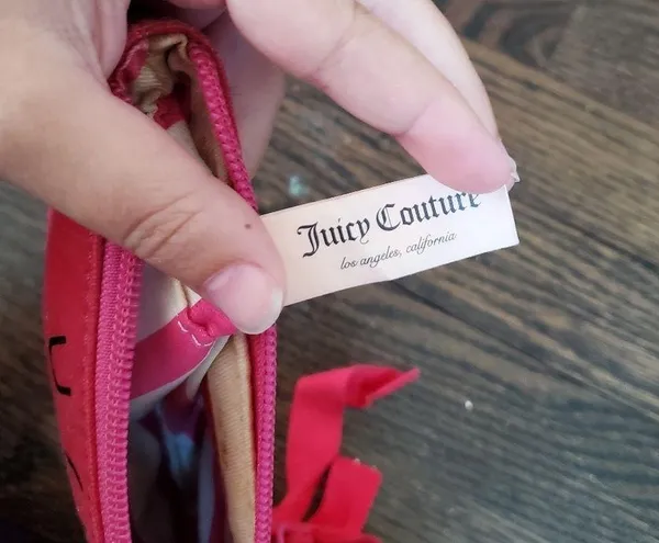 VINTAGE Juicy Couture Pink Wristlet - Image 5