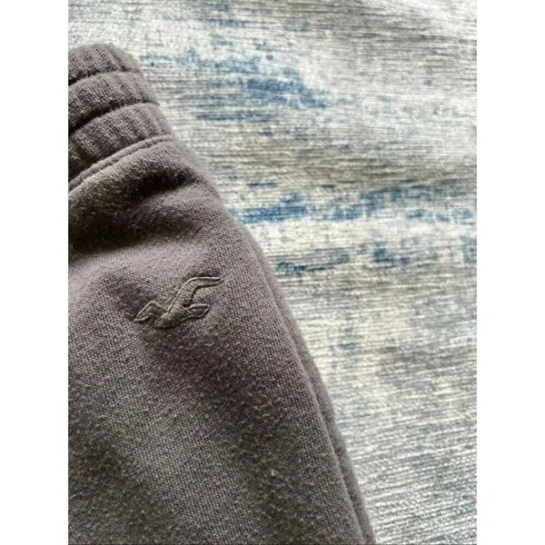 Hollister Gray Cargo Wide Leg Cinch Hem Ultra High Rise Sweatpants Small - Image 4