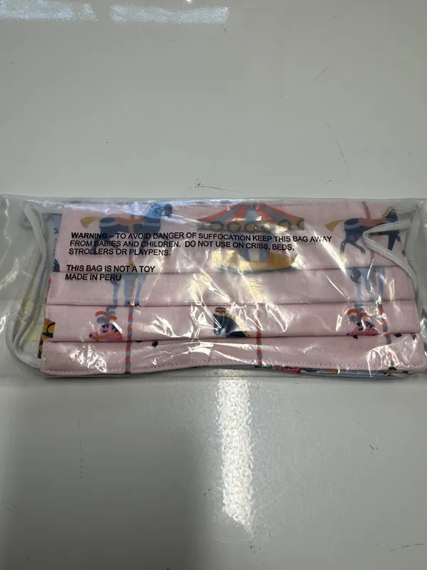 Roller Rabbit face masks lot of 2 cloth NEW in packaging carousel fun adult - Image 3