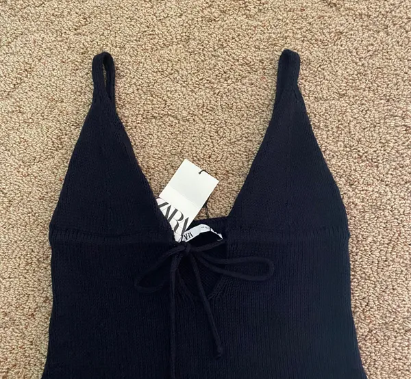Zara ‼️ Knit Tie Front Mini Dress‼️ - Image 5