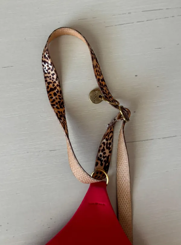 Y2k Victoria’s secret very sexy red push up bra with cheetah print details 32A - Image 5
