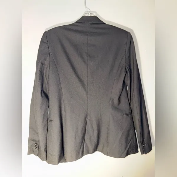 Zara Basic Black Career Academia Blazer size 4 #721 - Image 7