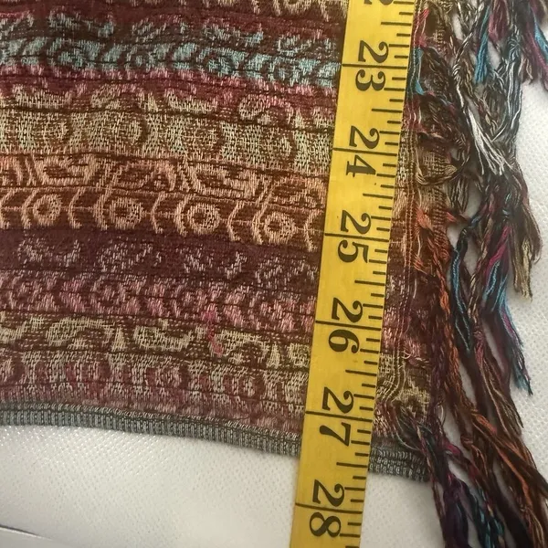 Women Paisley Scarf Pashmina Shawl Wrap Reversible Neck Scarf Stole Fringe 70x27 - Image 7