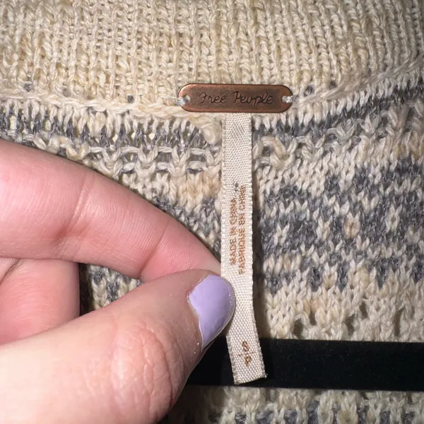 Free People Striped Open-Front Cardigan - Image 2