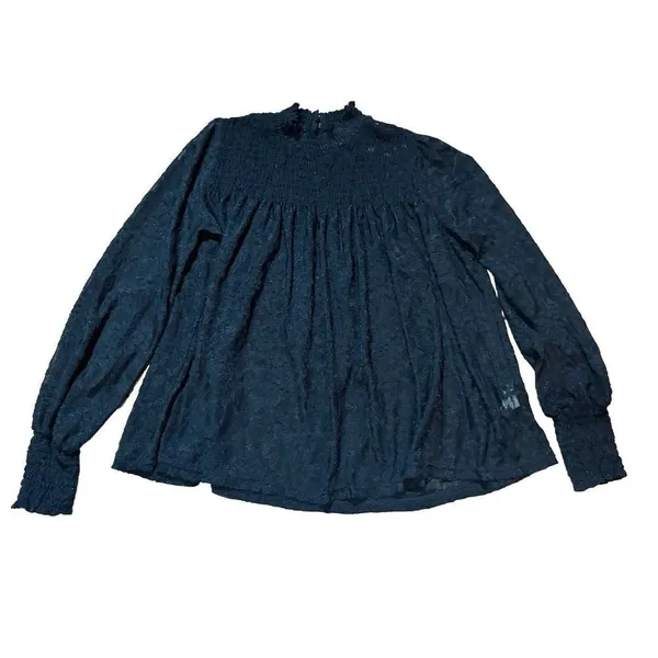Anthropologie Deletta Amanna Lace Top‎ Sz XS black - Image 4