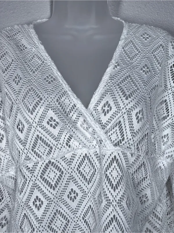 Eshe Paradise Open Knit Beach Coverup Size Xlg - Image 6
