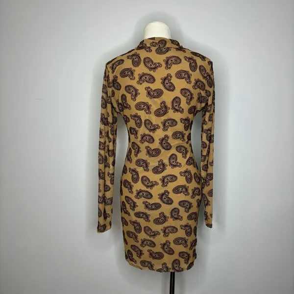 Motel- Avaya Dress Patterned Mini Dress - Image 4
