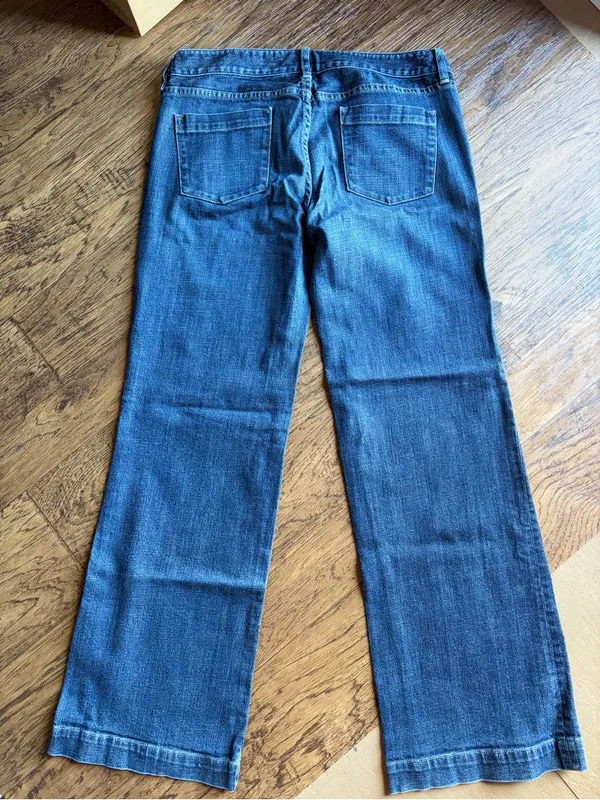 J. Crew Dark Blue Favorite Fit Flare Jeans 8 - Image 3