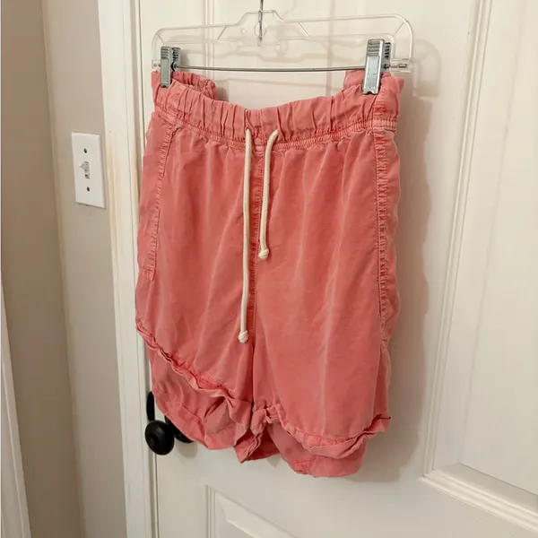 Aerie High Waisted Pull-On Shorts in Spicy Coral - Image 6
