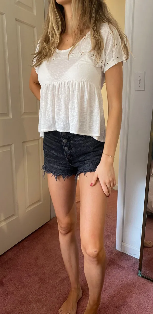 American Eagle Cream Flow Top - Image 2