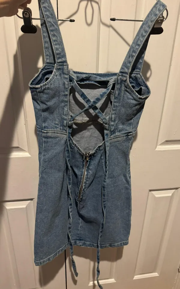 These Three Boutique Denim Dress - Image 2