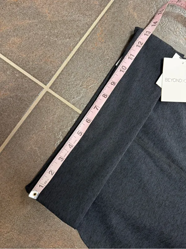 Beyond Yoga Spacedye Foldover Space Dye Wide Leg Pants Darkest Night XS NEW NWT - Image 9
