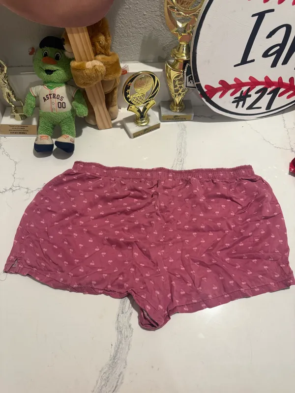 PINK Victoria's Secret Cherry Sleeping Shorts - Image 4